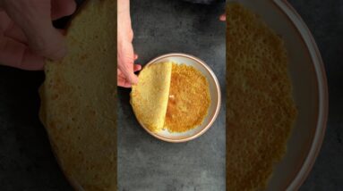 High Protein Gluten Free Crepes #proteinpancakes #healthypancakes