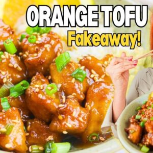How to make ORANGE TOFU (vegan) | FAKEAWAY RECIPE