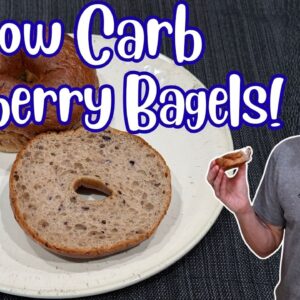 UnbelievaBun Blueberry Low Carb Bagel Review w/Glucose Test