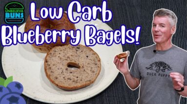 UnbelievaBun Blueberry Low Carb Bagel Review w/Glucose Test