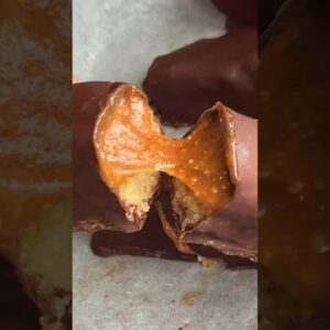 No-bake, plant-based, and gluten-free, these Twix-inspired bars take indulgence to the next level!