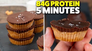 Protein Peanut Butter Cups That Taste Like Candy! | Easy & Only 6 Ingredients