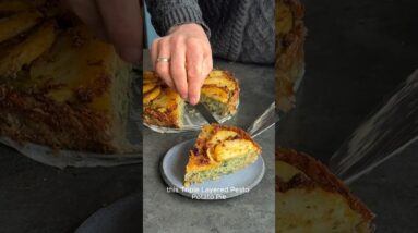This Triple Layer Pesto Potato Pie is INSANE 😍☘️